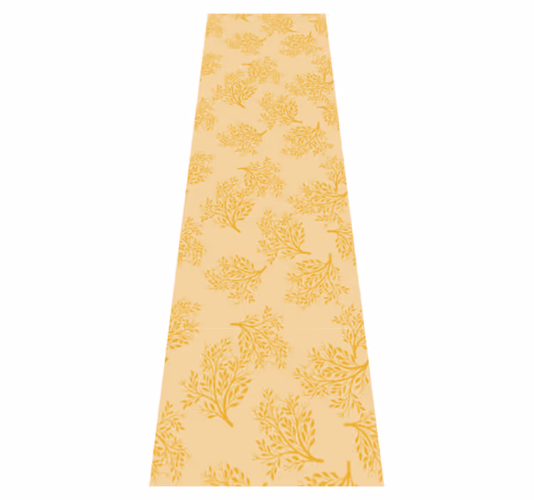 Bedroom vinyl rug with nordic orange trees design - TenStickers