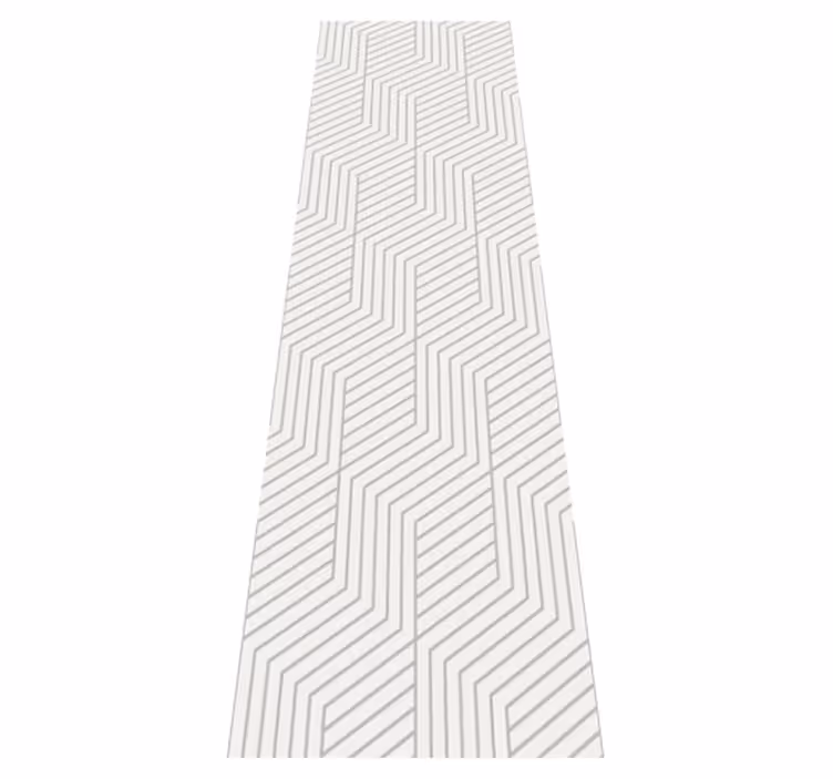 Bedroom vinyl rug in modern octagon design - TenStickers