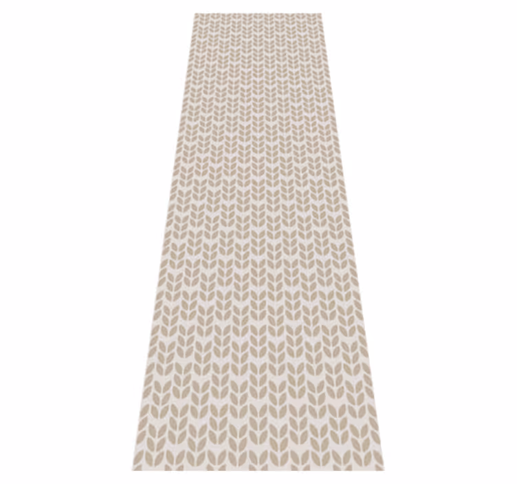 Scandinavian vinyl rug with subtle uneven stripes - TenStickers