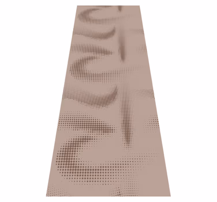 Scandinavian vinyl rug with dotted design patterns - TenStickers