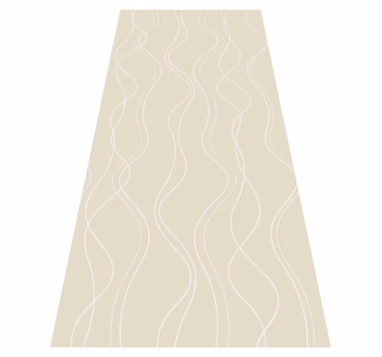 Scandinavian vinyl rug in white and beige pattern - TenStickers