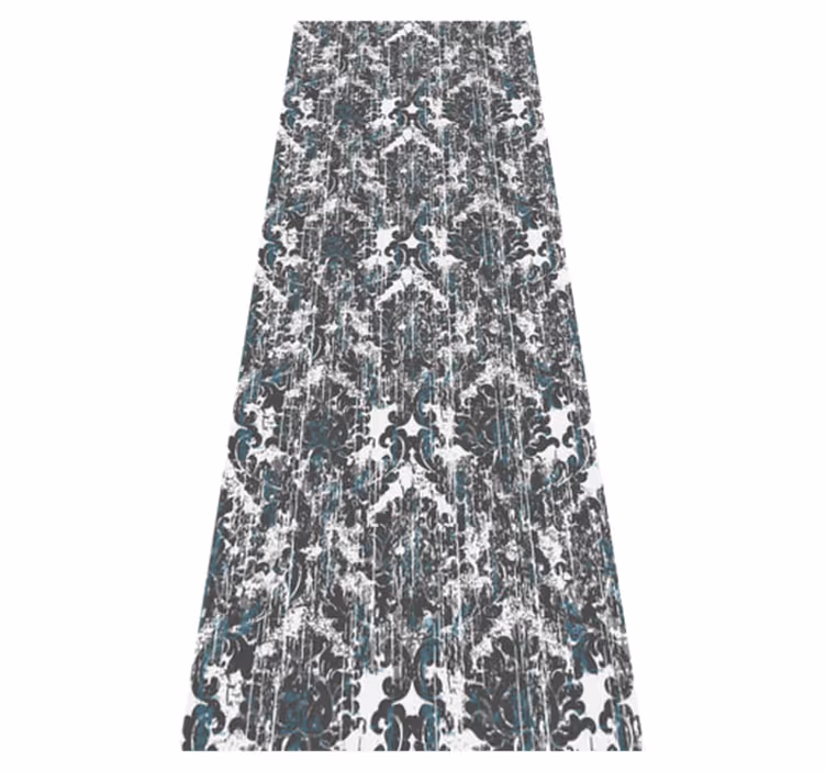 Vintage vinyl rug with small grey pattern - TenStickers