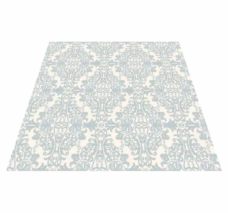 Vintage vinyl rug with green pattern - TenStickers