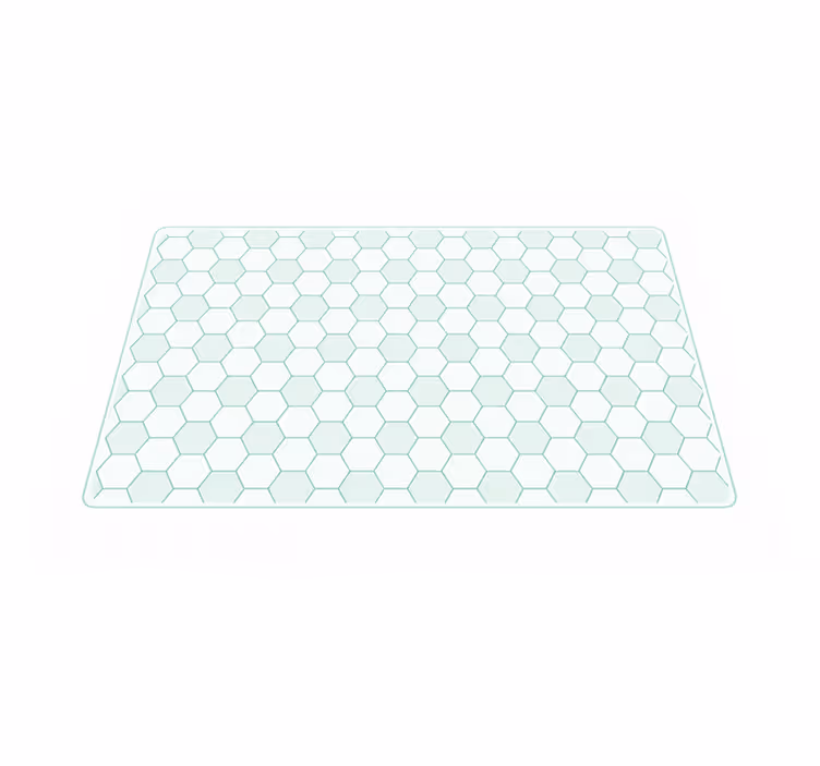 Mosaic vinyl rug in vibrant tile design - TenStickers