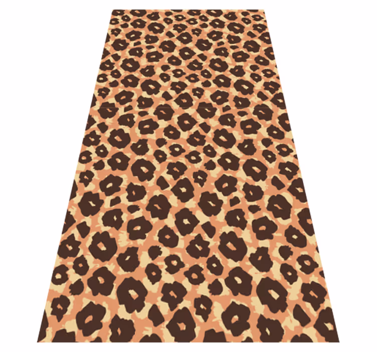 Velvety classic leopard vinyl animal rug - TenStickers