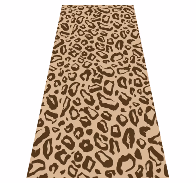 Animal vinyl rug with large and small leopard spots - TenStickers
