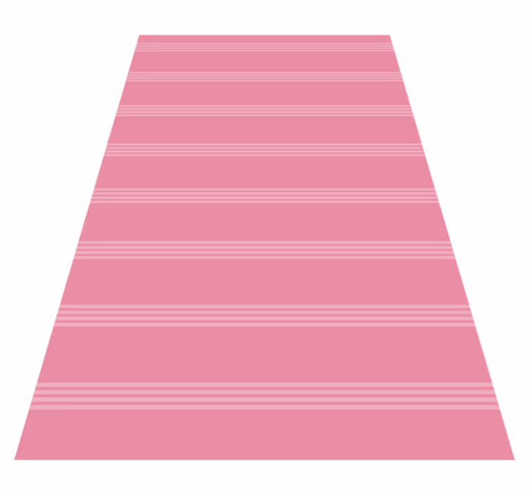 Modern vinyl rug in soft pink light stripes - TenStickers