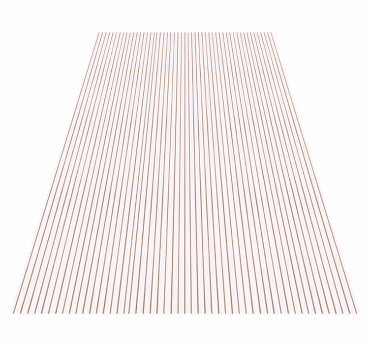 Textured vinyl rug with modern lines japandi style - TenStickers