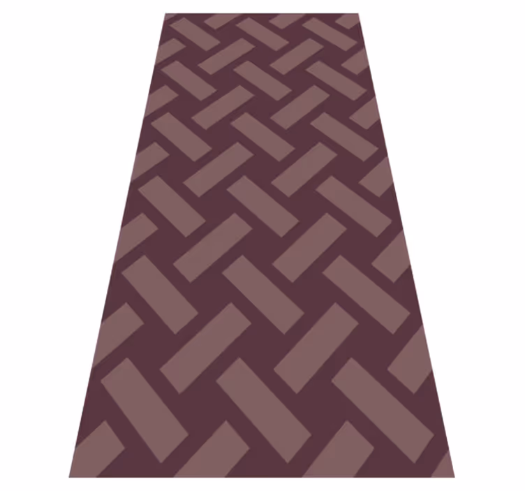 Textured vinyl rug with geometric purple squares - TenStickers