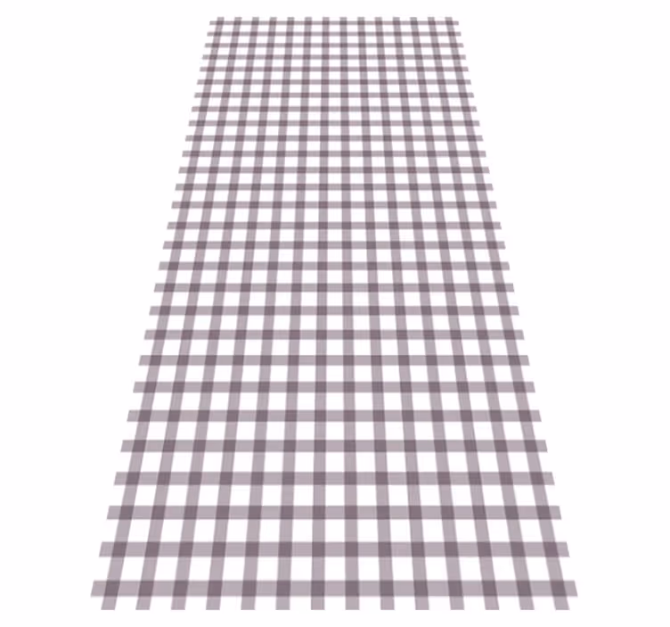 Textured vinyl rug lilac gingham - TenStickers