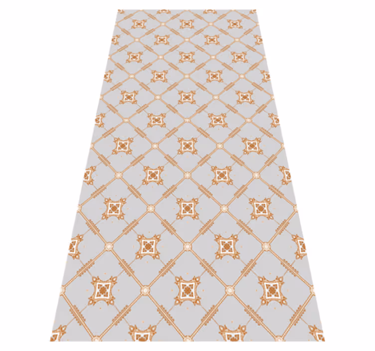 Textured vinyl rug tile style rhombus - TenStickers