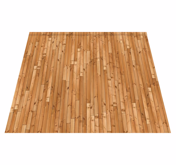 Textured vinyl rug vintage vertical pine planks - TenStickers