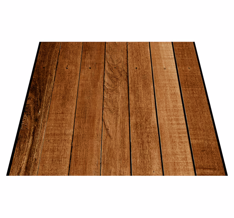 Textured vinyl rug with rustic wood finish - TenStickers