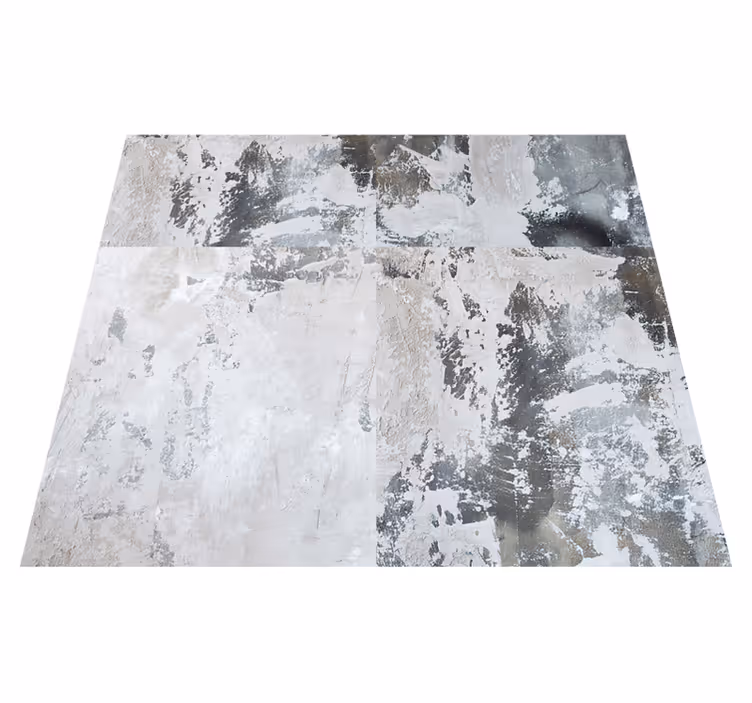Textured vinyl rug in dark composition design - TenStickers