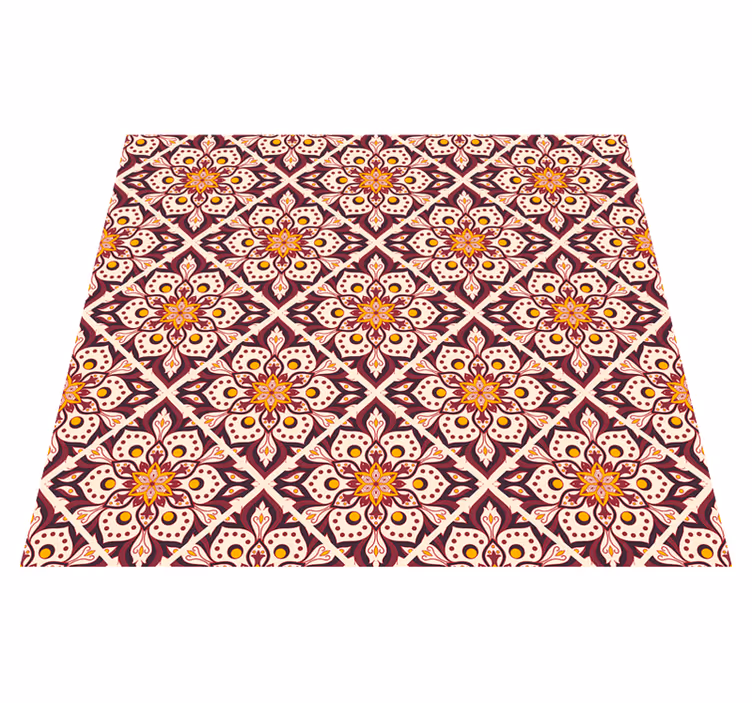 Vintage vinyl rug with classic castle design - TenStickers
