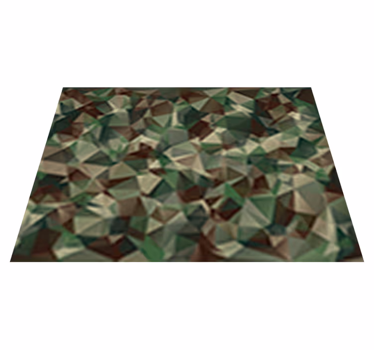 Textured vinyl rug in camouflage design - TenStickers