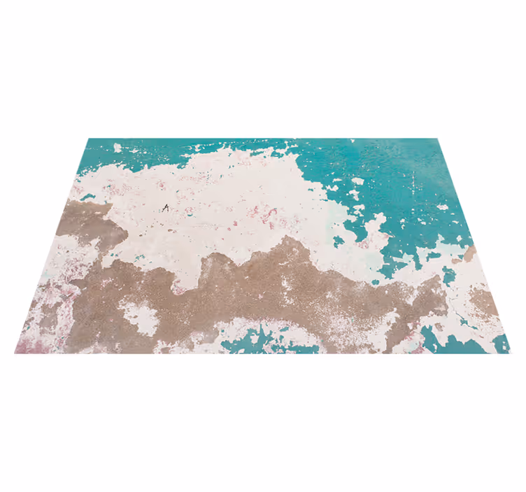 Textured vinyl rug grunge distressed wall design - TenStickers