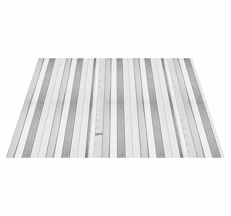 Textured vinyl rug with white weathered planks - TenStickers