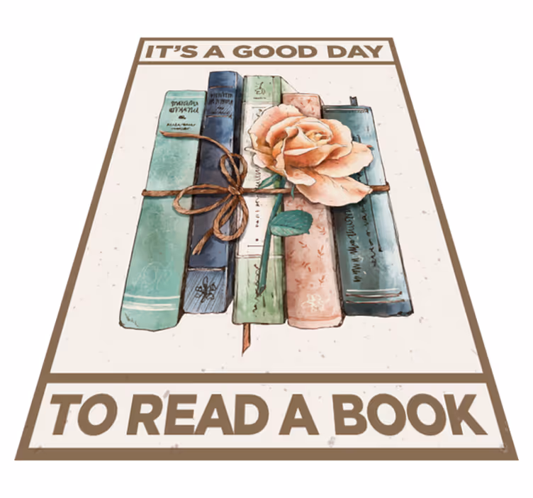 Custom rug for book lovers - TenStickers