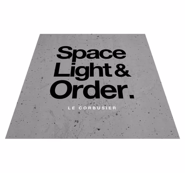 Custom rug for le corbusier's vision - TenStickers