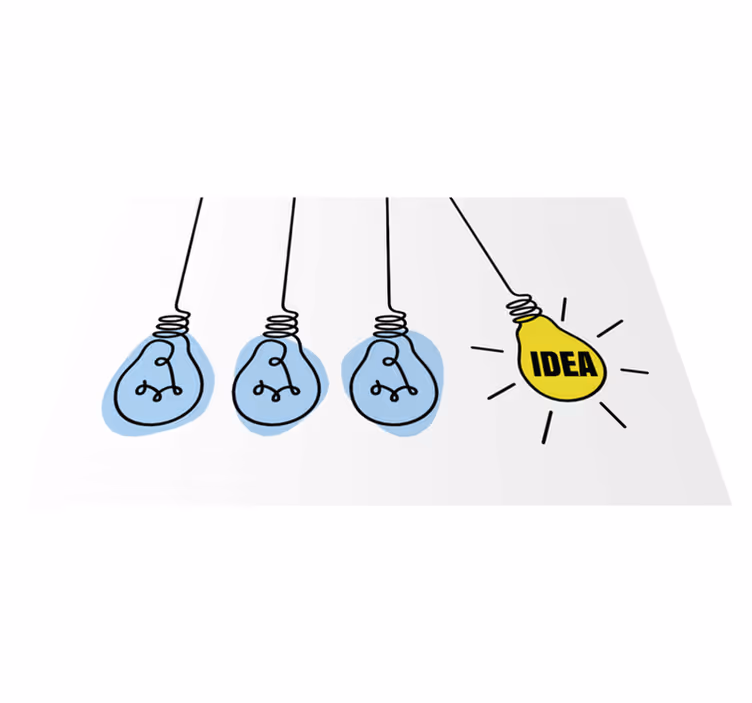 Custom rug bright ideas with light bulbs - TenStickers