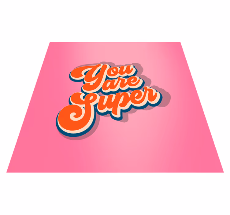 Custom rug you are super design - TenStickers