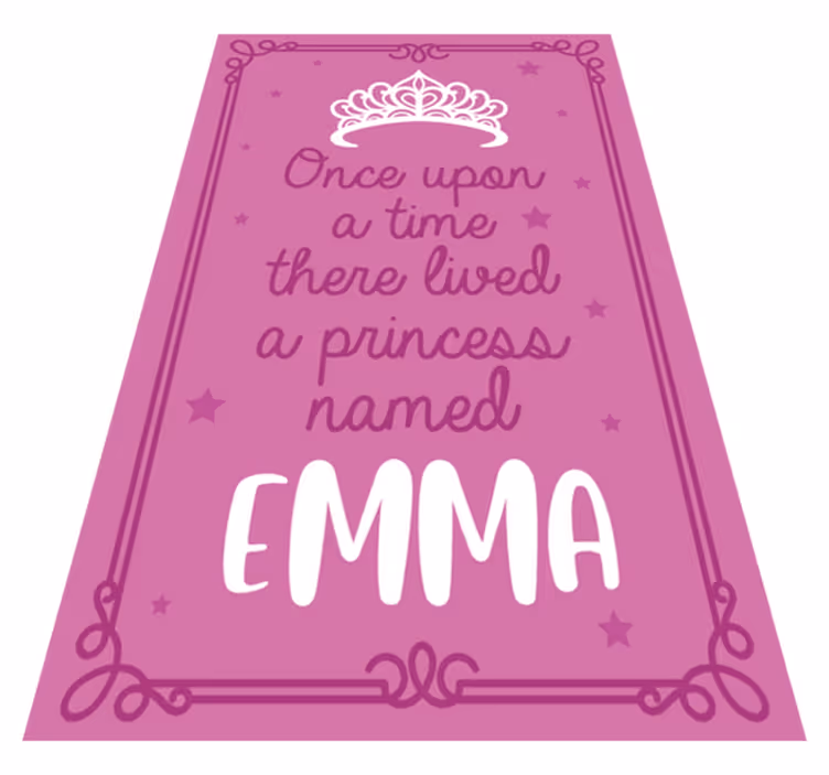 Custom rug princess personalized - TenStickers