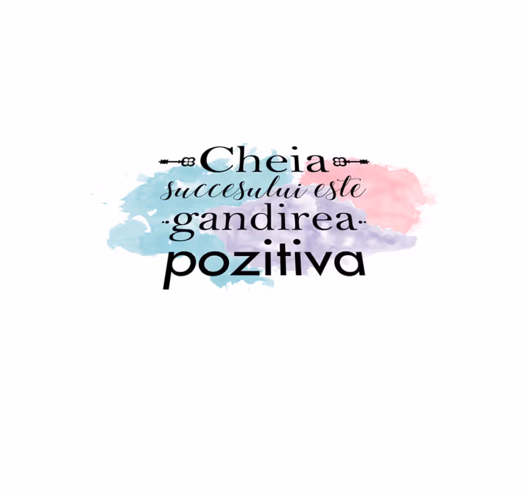 Custom rug positive thinking is the key to success - TenStickers