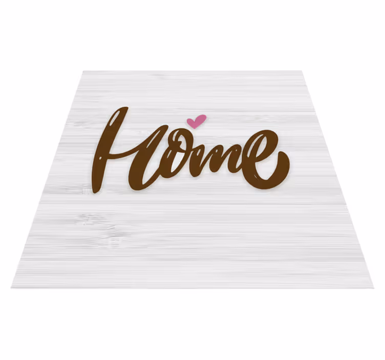 Custom rug vintage white home on wooden plank 3 - TenStickers