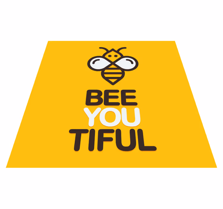 Custom rug you are so bee-autiful - TenStickers
