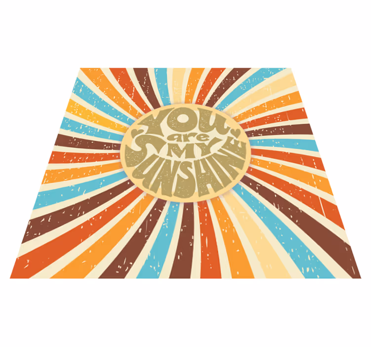 Custom rug you are my sunshine rug - TenStickers