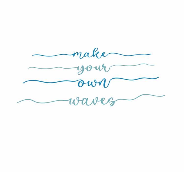 Custom rug create your own waves - TenStickers