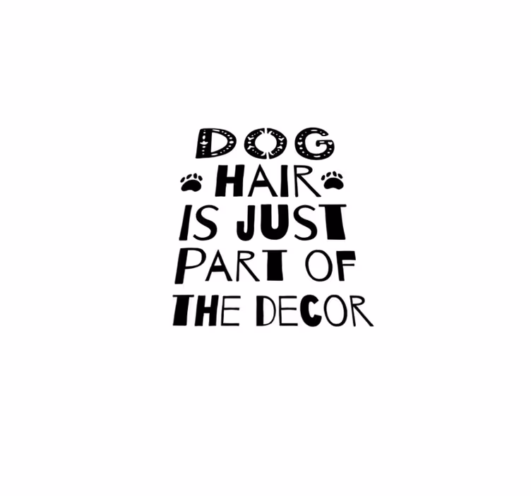Custom rug, where dog hair is part of the decor - TenStickers