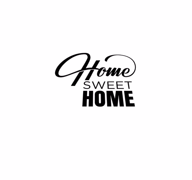 Custom rug home sweet home minimalist style 3 - TenStickers