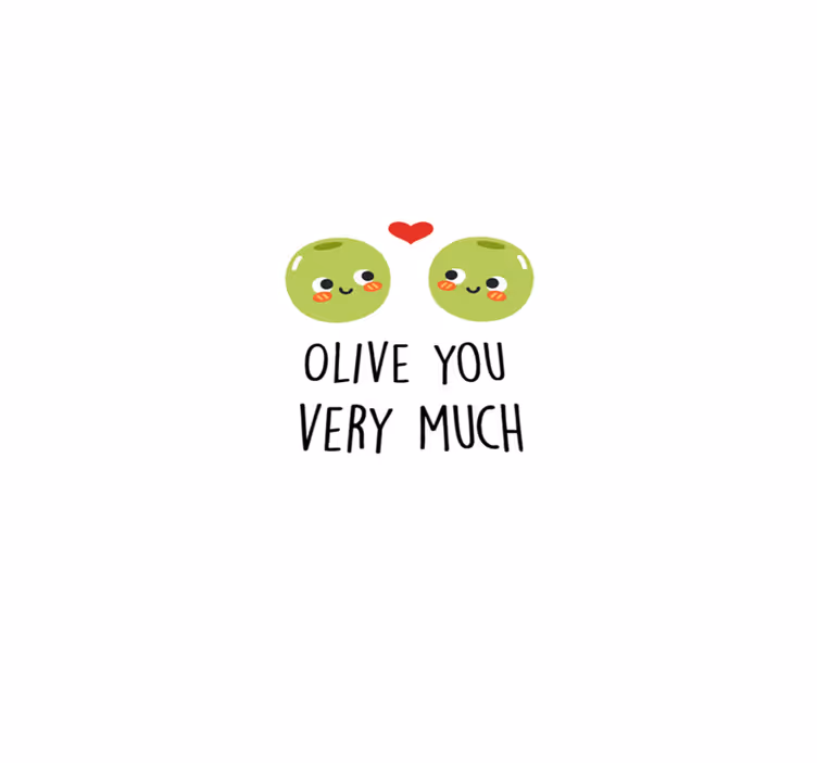 Custom rug with a humorous olive quote - TenStickers