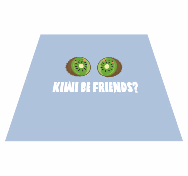 Custom rug with a funny kiwi quote - TenStickers
