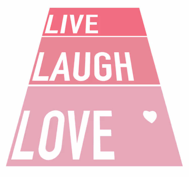 Custom rug simple quote pink - TenStickers