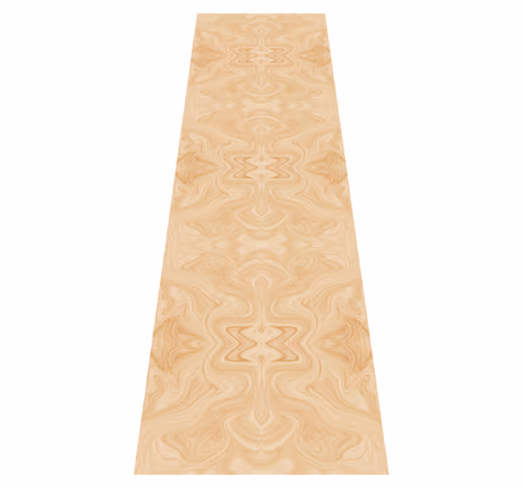 Textured vinyl rug in beige japandi pattern style - TenStickers