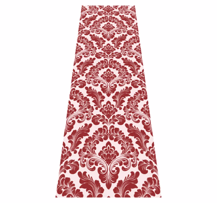 Textured vinyl rug with block-printed design - TenStickers