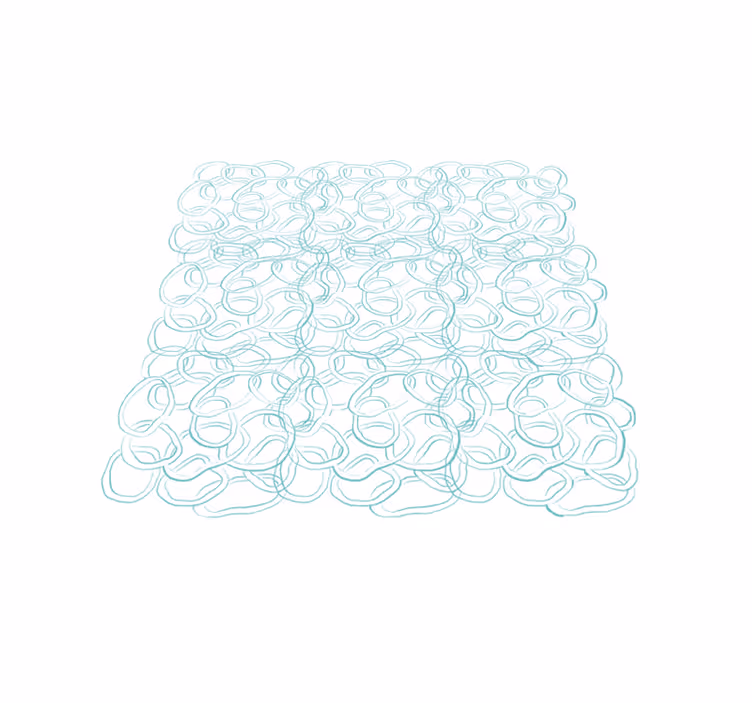 Geometric vinyl rug abstract circular contemporary - TenStickers