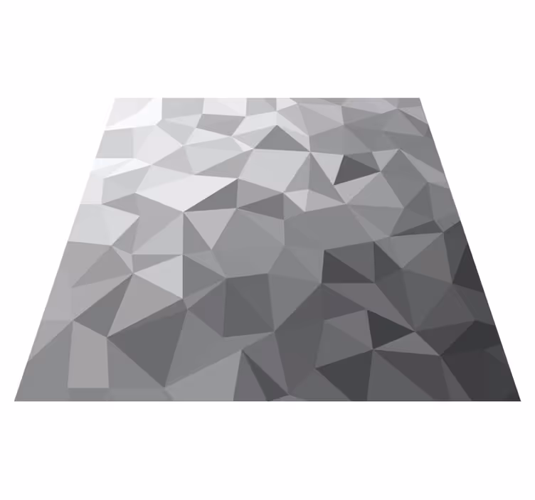 Entrance hall vinyl rug in shades of grey abstract art - TenStickers