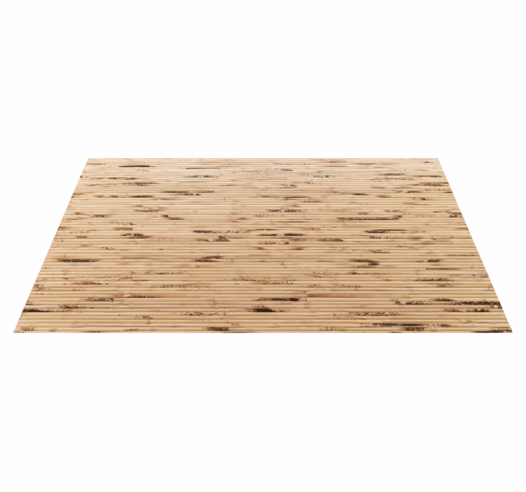 Entrance hall vinyl rug with horizontal light brown sticks - TenStickers