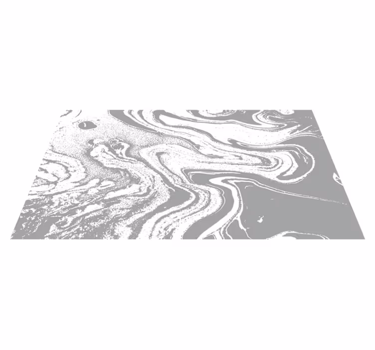 Entrance hall vinyl rug in light grey marble design - TenStickers