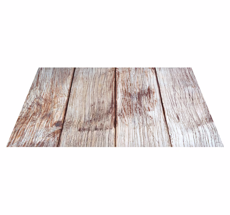 Entrance hall vinyl rug in light brown wood planks - TenStickers