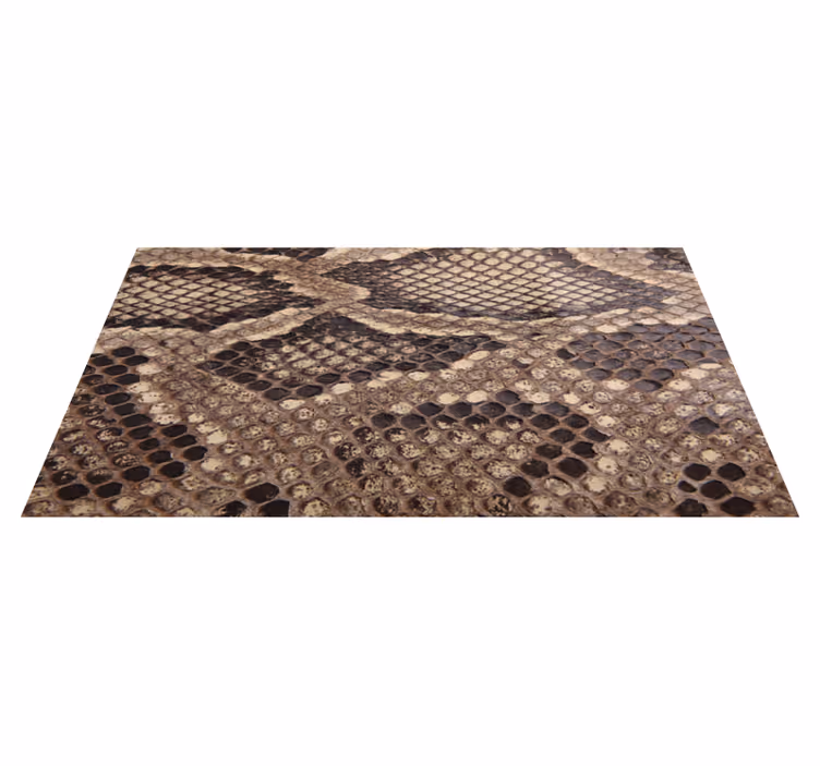 Snakeskin Print Living Room Rug - TenStickers
