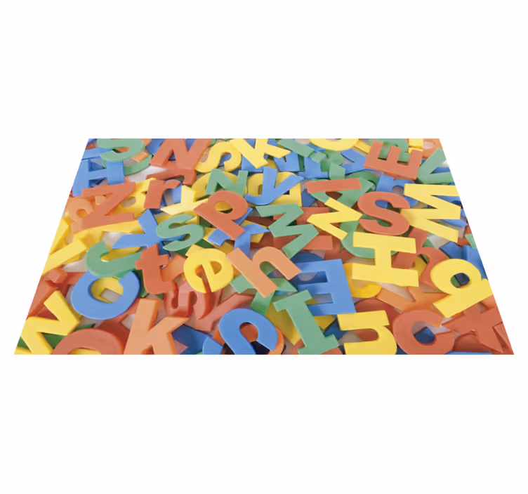 Colorful Alphabet Play Surface abc carpet - TenStickers
