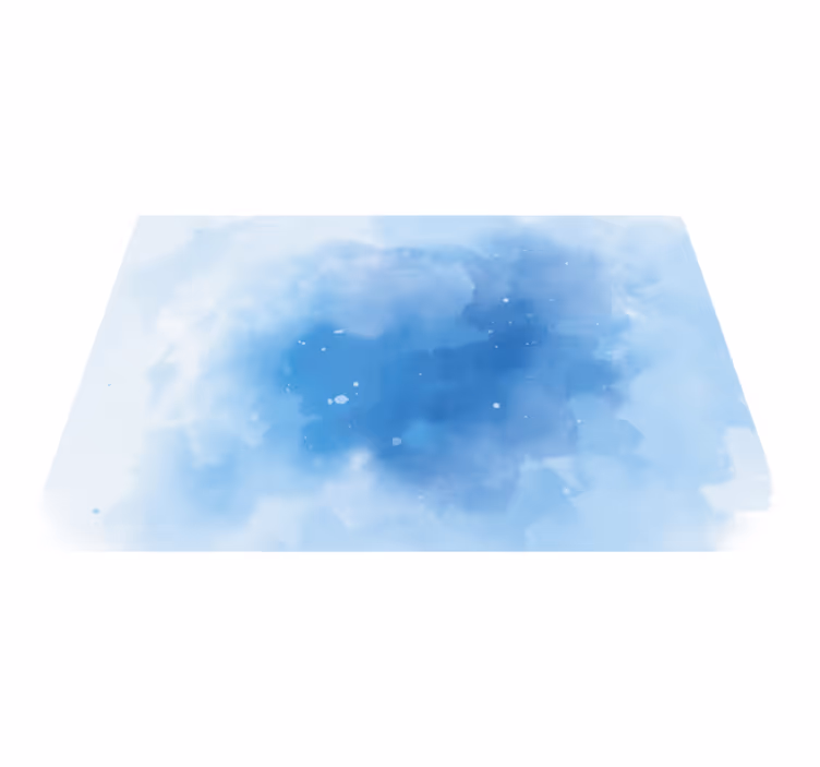 Blue watercolour design Minimalist rug - TenStickers