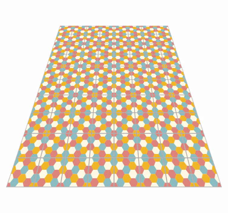 Geometric Patterned Design Rug - TenStickers