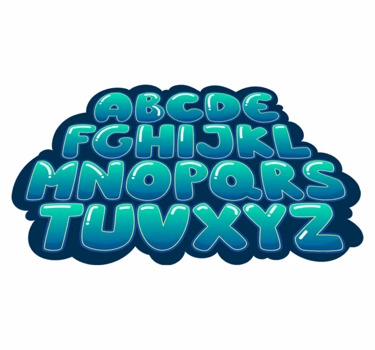 Alphabet Cloud abc carpet - TenStickers
