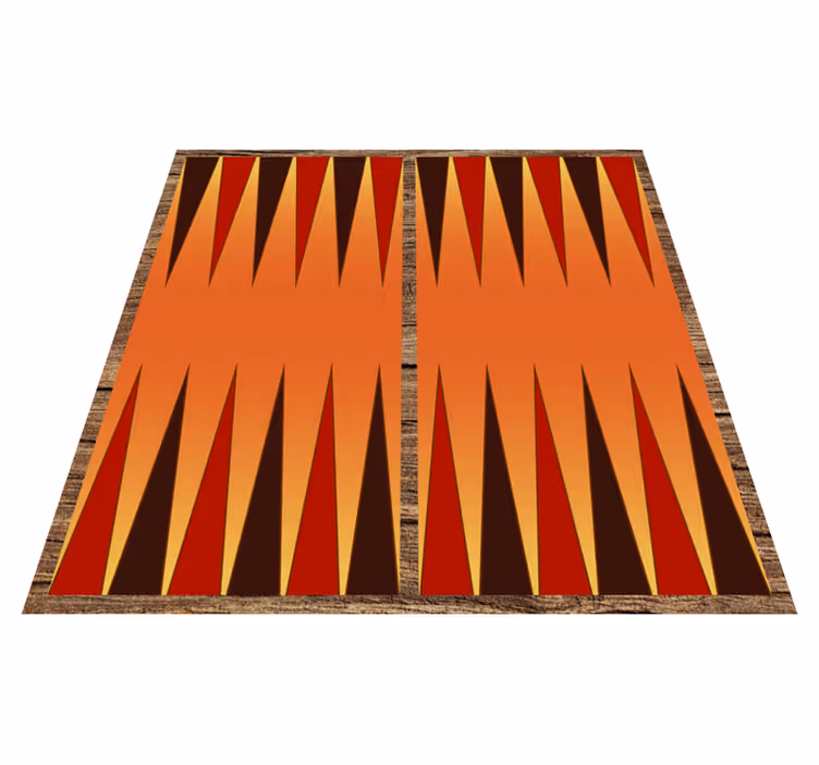 Geometric Stripes striped vinyl rug - TenStickers